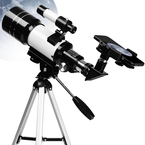 Telescopio portátil 70mm con trípode ajustable y adaptador para teléfono miniatura 1