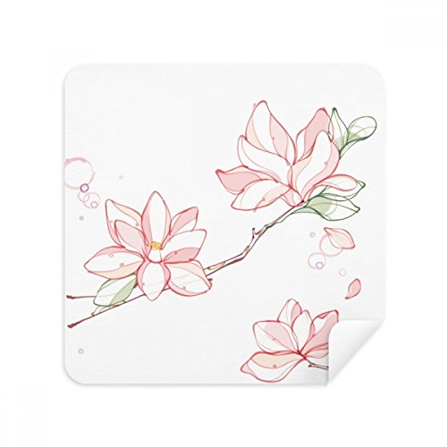 Essuie-écran et tissu de nettoyage lunettes en suède aquarelle peach tree microfibre 2Pcs