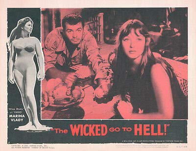 The Wicked Go to Hell 11x14 Lobby Card Marina Vlady 1960 Original Henri Vidal