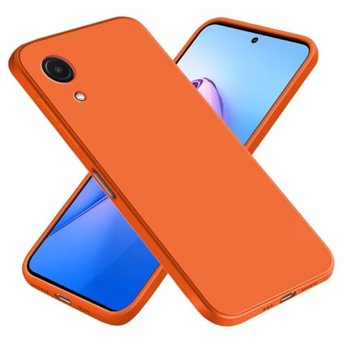 EASSGU Funda para Samsung Galaxy A03 Core (6.5' Inches), Carcasa de Silicona Suave de TPU - Naranja