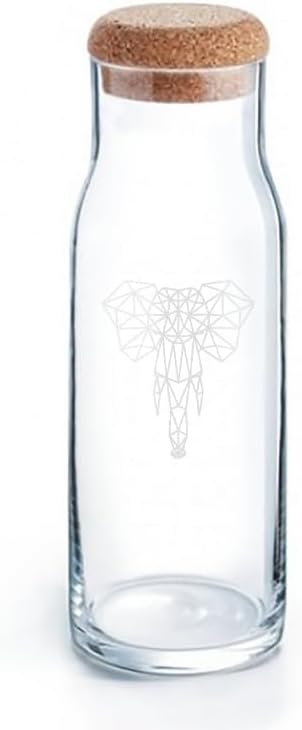 Jarra de cristal 1L Mabouteille® – Botella personalizada con logo...