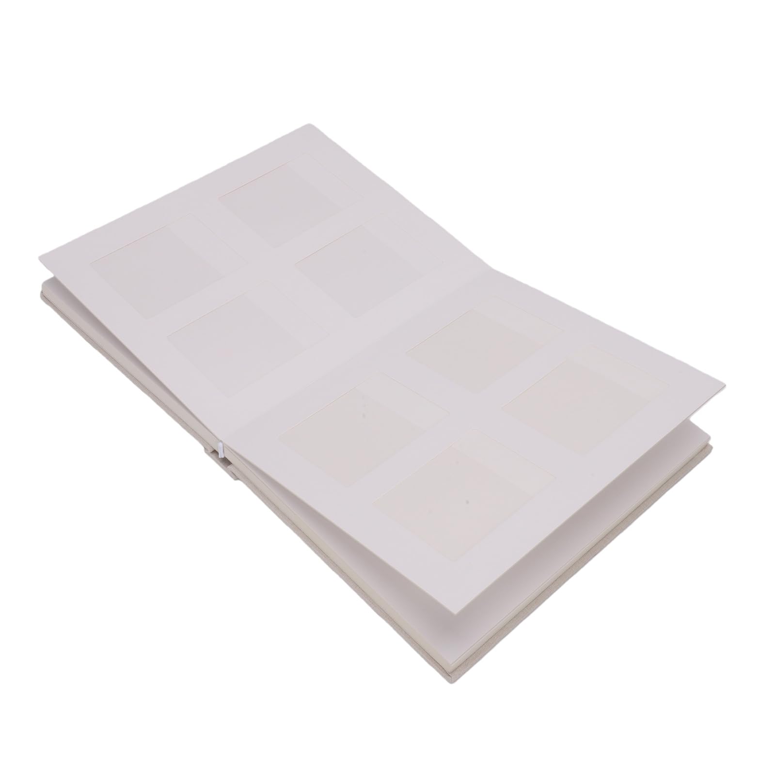 ASHATA Álbum de Fotos de 120 Bolsillos para Fotos Mini de 2 X 3 Pulgadas, Mini Libro de Almacenamiento de con Espacio para Escribir, álbum de Memoria Portátil para Libro de Invitados de Boda o (Beige)