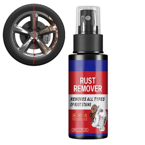 Spray per la rimozione della ruggine per auto | Metallo veicolo dettagliante spray antiruggine | Macchie di ferro pulitore per la cura della lucidatura auto per attrezzature strumenti, catene in lega