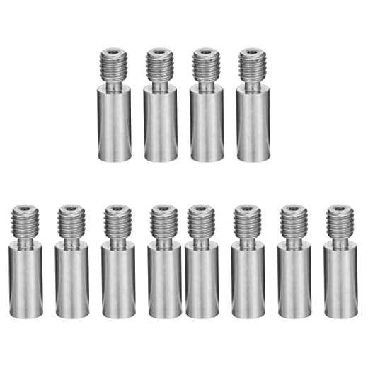 Scicalife Rostfritt Värme Stål Hotend Halsen 1. 75Mm Alla- Metall Heatbreak Halsen 3D Utskrift DIY Tillbehör För 3D Skrivare (12St)