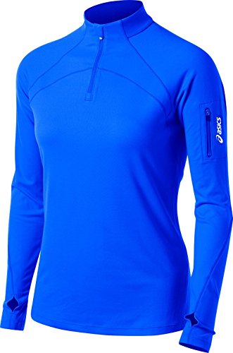 ASICS Women's Team Tech Half Zip, X-Large, Royal