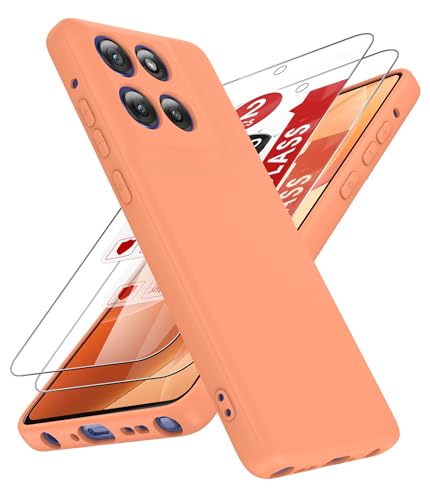 Coque Motorola Moto G Stylus 5G 2025 orange antichoc silicone et verre trempé