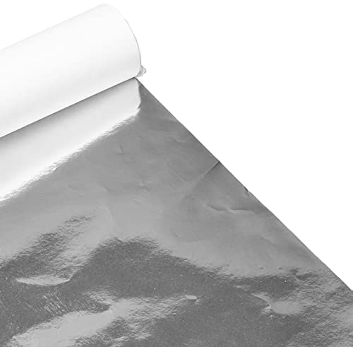 Papel Laminado Cromus, Prata, pacote de 40