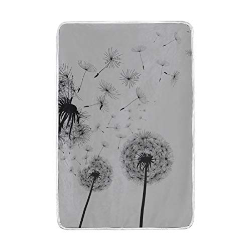 Enevotx Dandelion Romantic Flowers Plants Throws Blankets Soft Living Room Blanket Cozy And Perfect For Couch Sofa Chair Bed Office Woman Throw Blanket Living Room Throw Blanket #TOP2