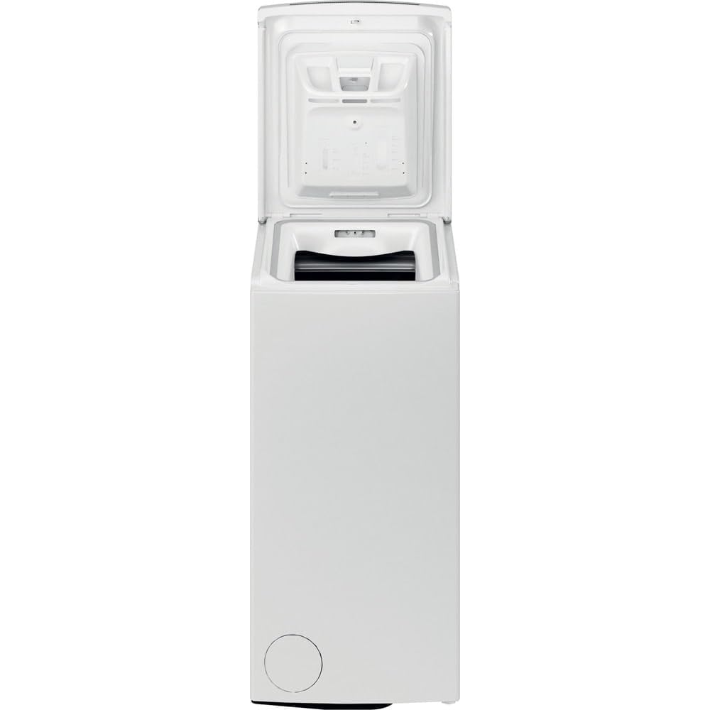 HOTPOINT ARISTON WMTG 725B IT - Lavatrice Carica dall'Alto Slim 7 kg, 6 Programmi, Centrifuga 1200 Giri, Cicli Baby e Antimacchia, Motore Inverter -Elettrodomestici per la Casa, Classe B, 40Lx90Hx60P