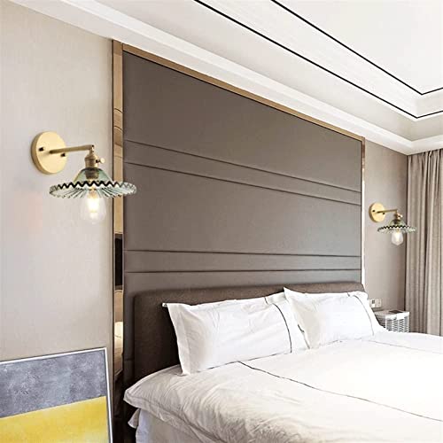 Aplique de pared vintage E27 con pantalla de vidrio verde y soporte ajustable 2