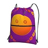 Smiley Orange Matériau robuste : fabriqué en tissu polyester lavable, c'est un tissu léger qui est également très robuste et résiste à l'usure quotidienne ;