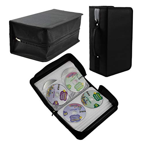 Penlonda Cd/Dvd Case Holder Organizer Wallet Sleeves Booklet Binder,Storage 168 Capacity Disc(Black) #TOP5