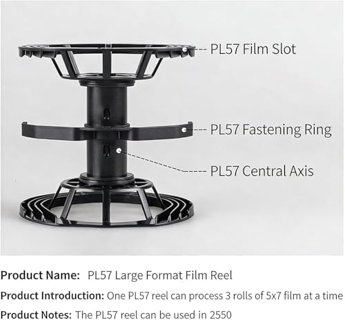 Kit de accesorios de procesamiento de películas con carrete en espiral Pl45 3