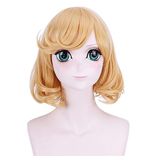 Wig for Vocaloid Kagamine Rin Kagamine Len femmes doré perruque courte Cosplay Costume résistant à la chaleur cheveux synthétiques Cosplay perruques Cover