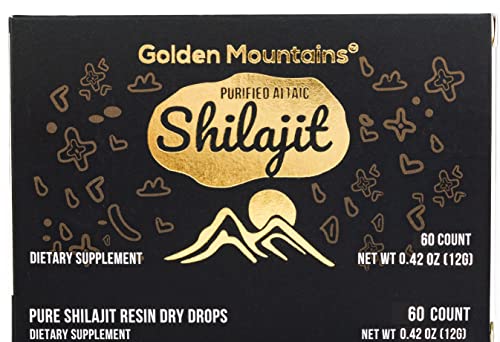 Premium Pure Shilajit Dry Drops by Siberian Green Altai 