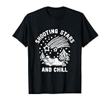 Perseid Meteor Shower shooting stars and chill stargazing T-Shirt