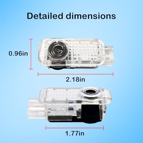 Luces de charco LED sin pérdida de color proyector de puerta para Audi A4 A5 Q5 5
