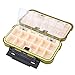 QANYEGN Fishing Tackle Accessories, Fishing Tackle Box, 2Colors 24 Slots Fishing Gear Accessories Kit for Fishing Gear Equipment Storage (OD Green)