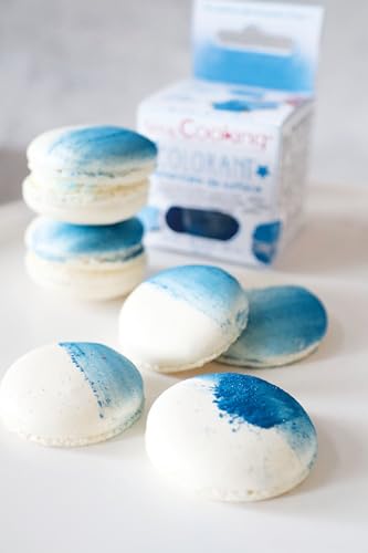 ScrapCooking – Blau Glitzerfarbe - Essbare Pulver-Lebensmittelfarbe – für Gebäck, Kekse, Macarons, Schokolade & Zuckerpaste – 4078