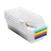 M-Aimee 4Pack Plastic Fruits Refrigerator Storage Tray Organizer with Handle Random Color