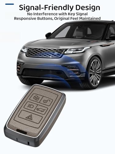 Coque de clé Range Rover Sport cuir rouge pour éviter les rayures - 6