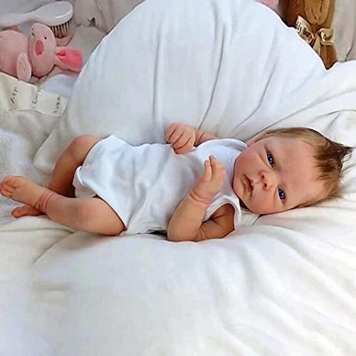 ZTDOLL Reborn Baby Dolls Boys 18 Inch, Handmade Realistic Boy Baby Doll Newborn Lifelike Dolls in Soft Vinyl and Weightd Body for Son, Mother, Birthday Gifts,, Weddings, Parties (D) - Thumbnail 4