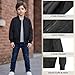 CUNYI Boys' Fashion Zip Up Bomber Jacket Windproof Flight Jacket Lightweight Windbreaker Outdoor, Black, 170