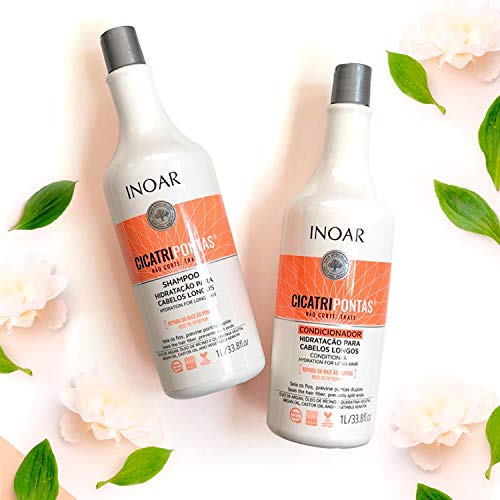 Inoar Kit Shampoo e Condicionador Cicatripontas LT, Inoar