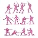 TimMee Plastic Army Men - Pink 100pc Toy Soldier Figures - Made in USA