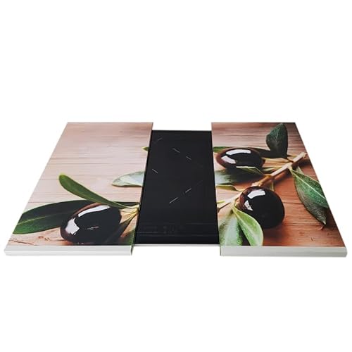 2 Tablas Deslizantes Viniladas Aceitunas para Robots de Cocinar compatible con Thermomix 60x30cm cada tabla, buen desplazamiento, ruedas de goma, evita cargar peso y cubre encimera completa - imagen 3