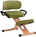 ZHJING - Sedia in inginocchio, ergonomica, struttura in legno massiccio, per evitare il ribaltamento ortopedico, con schienale con manico Verde