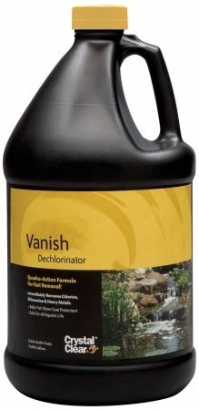 CrystalClear Vanish Plus Liquid Dechlorinator - Dextoxifier Plus Stress Reducer - 1 Gallon Treats Up To 25,600 Gallons