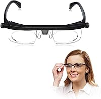 LJFYXZ Állítható Dioptriás Szemüveg -6D és +3D Között - HD Fáradtságcsökkentő Lencsék Férfiaknak és Nőknek - Kézi Fókuszállítással Olvasásho 1