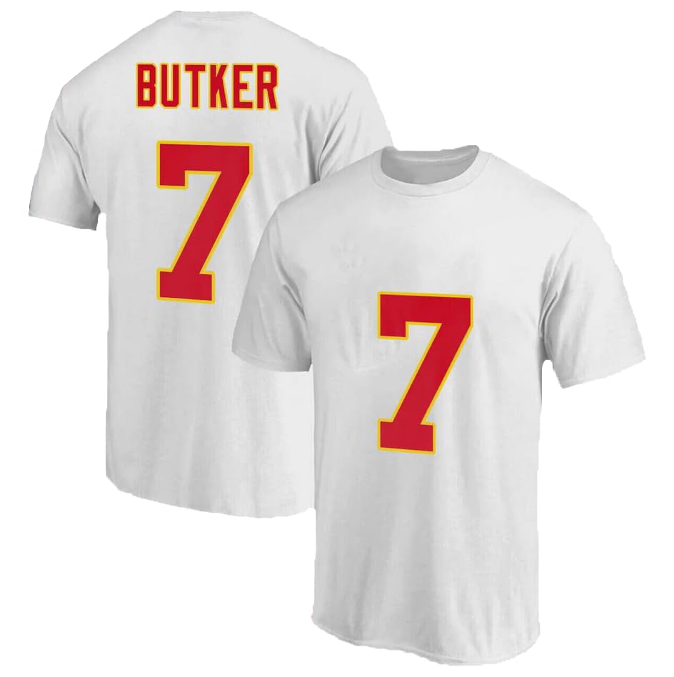Gridiron Grip Harrison Butker #7 Football T-Shirt Cotton Jersey