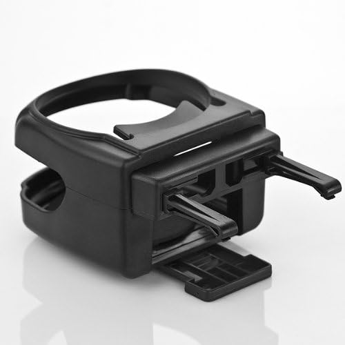 Miniatura 3 de Nuevo clip duro negro dos clips fijos en el coche aire acondicionado existente montaje montaje inserto refresco bebida agua taza café botella puede