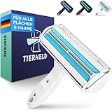 TIERHELD® Tierhaarentferner für Kleidung, Sofa, Auto - Fusselrolle Tierhaare wiederverwendbar - Katzenhaarentferner - Hundehaare entfernen - Tierhaarbürste - Fusselbürste Tierhaare - Lint Roller