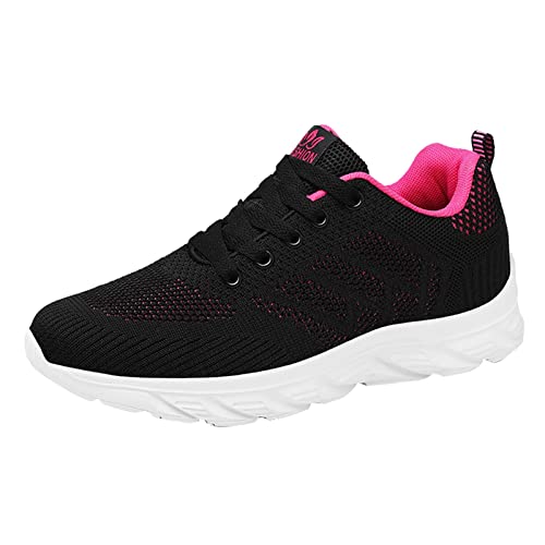 Genérico Zapatillas Campus Zapatillas Entrenamiento Mujer Zapatillas Deporte Verano a la para Mujer Malla Transpirable Ligero cómodo Casual Deportivas New Mujer Deportivas Mujer Negras (Pink, 38)