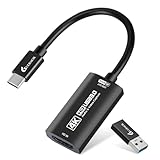 Guermok HDMI-Capture-Karte 4K@60FPS, 1080P@240FPS USB 3.0 HDMI zu USB A/C Video-Capture-Karte für Streaming, kompatibel mit Pad, Switch 2/1, PS4/5, Xbox One, Quest3, Mac OS, Windows, Zoom, OBS, Kamera