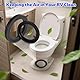 BOXOB 3stk Wohnmobil Toilette Dichtung Kit für Dometic 300/310/320 Toiletten, Flush Ball Toilettendichtung Kit Enthält Flush Ball Dichtung Schrauben Muttern Unterlegscheiben & Bolzenabdeckungen