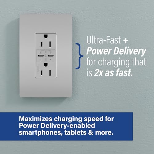 Prise USB Power Delivery charge rapide TR20USBPDGRY grise - 2