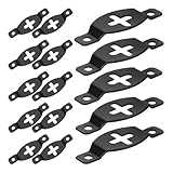 CAXUSD 20 Stück Lautsprecherhalter aus Eisen Wandhalterung Haken für HiFi und Audiosysteme Belastbare Lautsprecher Aufhängeverbinder für Wandmontage Schwarz