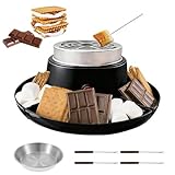 【Technologie de chauffage sans flamme sûre】 : profitez d'un plaisir sans souci avec un chauffage avancé sans flamme. Parfait pour les réunions de famille avec des enfants. Quatre compartiments séparés permettent à chacun de rôtir simultanément et en toute sécurité.