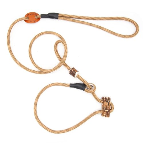 Retriever-Leine/Moxonleine Sporty-Style | robuste Hundeleine aus Tau mit Klemme & Halsbandfunktion | 6mm – besonders griffig & wetterfest | Training, Alltag & Dummyarbeit