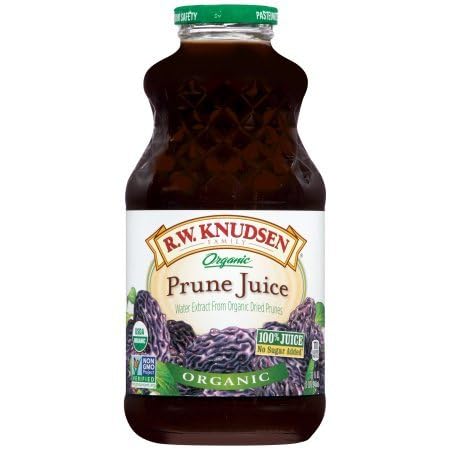 PACK OF 4 - R.W. Knudsen Organic Juice, Prune, 32 Fl Oz, 1 Ct