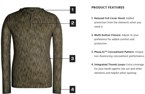 VOORMI Men's Field Run Hoodie – Ultralight Dual Surface Wool, Low Light Concealment with Phase.SC Technology2
