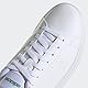 adidas Herren Advantage Shoes Tennisschuhe, Cloud White/Cloud White/Green, 44 2/3 EU