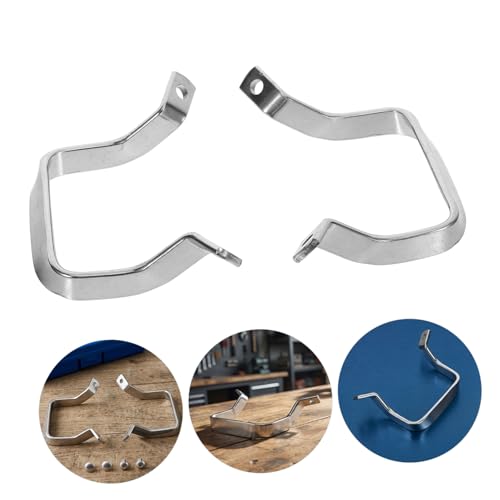 Mango lateral removible para sartén de acero inoxidable PRETYZOOM 4 piezas con espaciado de agujeros de 9.8 cm compatible con ollas a presión, woks y hervidores de agua miniatura 7