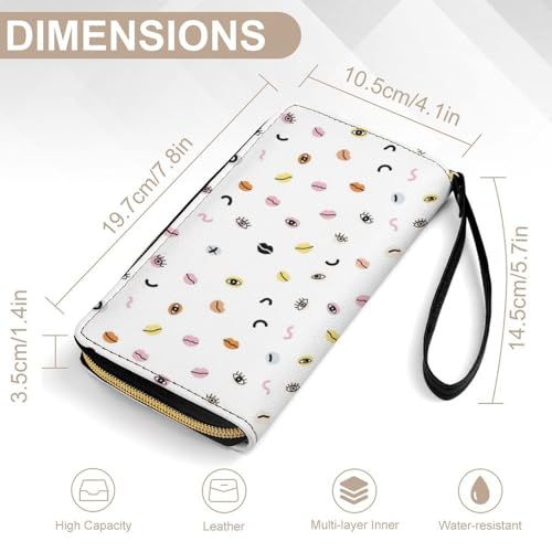 Women's Fashion Water-resistant All Boobs Breast Are Beautiful White Leather Wallet, High Capacity, Perfect for Daily Carry2