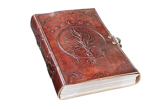 Grimoire grimoire vintage en cuir marron idée cadeau païen