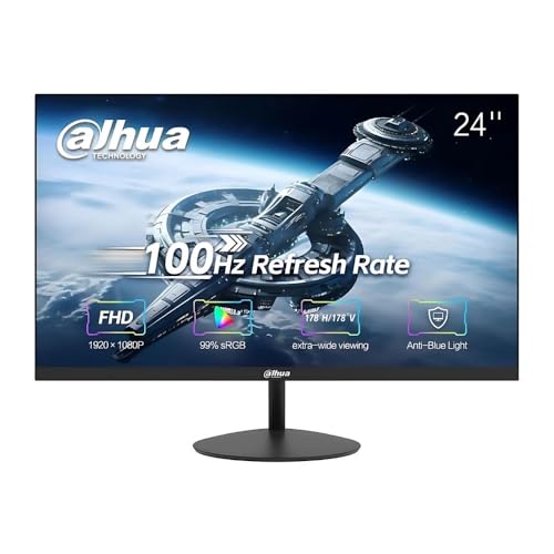 Monitor DAHUA LM24-A200Y, 23.8", FHD, 100Hz, LED, Preto